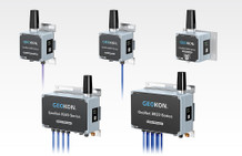 The Model 8920 Series includes the Cellular Addressable Data Logger, Cellular VW Data Logger and Cellular Tilt Logger (top, left to right),  and the 4- and 8-channel Cellular VW Data Loggers (bottom, left to right).