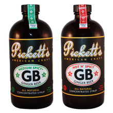 Pickett's 'Mixed' #1 & #3 Ginger Beer 2-pack (16oz bottles) Concentrated Syrup
