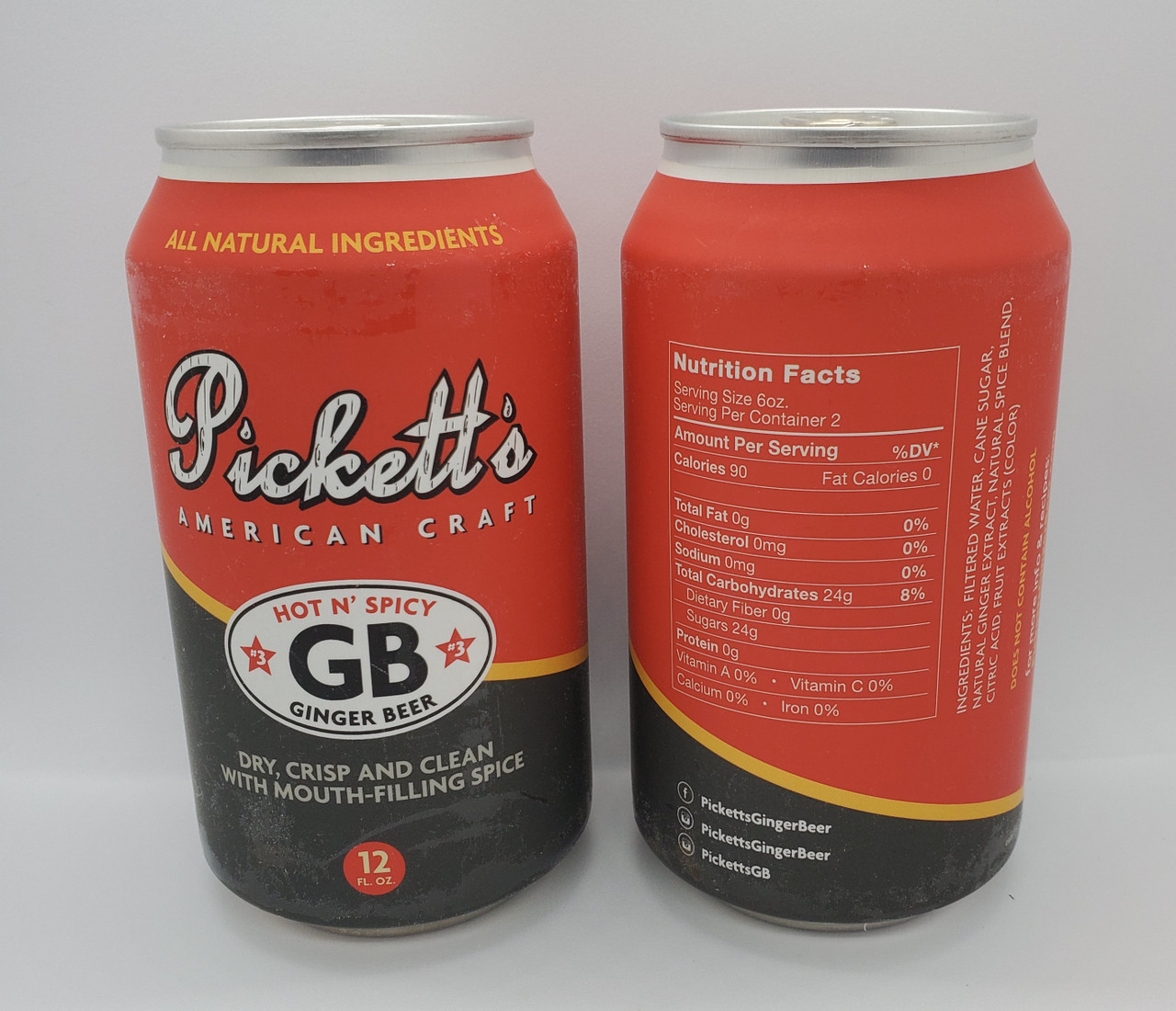 Pickett's #3 Hot N' Spicy Ginger Beer - 12oz Cans - Pickett