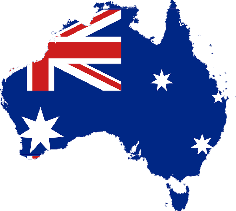 australia-flag-map