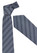 Mens Grey Self Stripe Tie