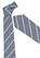 Mens Alaskan Blue Single Contrast Stripe Tie