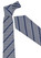 Mens Patriot Blue Single Contrast Stripe Tie