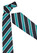 Mens Dynasty Green Wide Contrast Stripe Tie