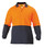 Hi Vis Cotton Backed Orange/Navy Long Sleeved Polo Shirt