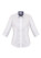White/Turkish Blue Herne Bay Ladies 3/4 Sleeve Shirt