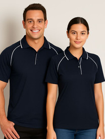 JB's Wear Navy/White Raglan Polo