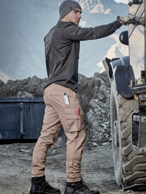 Mens Curved Cargo Pants