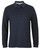 Navy 100% Cotton Long Sleeve Polo