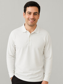 100% Cotton Long Sleeve Polo 