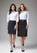 Compare Classic Below Knee Skirt with Knee Length Skirt
