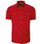 Pilbara Men's Open Front Short Sleeve Shirt - Red