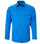 Pilbara Men's Open Front Long Sleeve Shirt - Light Blue
