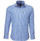 Pilbara Men's Classic Fit Long Sleeve Shirt - Blue/White