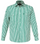 Pilbara Men's Check Long Sleeve Shirt Green/White