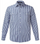 Pilbara Men's Check Long Sleeve Shirt - Navy/White