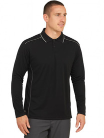 Bisley Cool Mesh Long Sleeve Polo with Reflective Piping