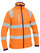 Hi Vis Taped Rail Orange Softshell Jacket