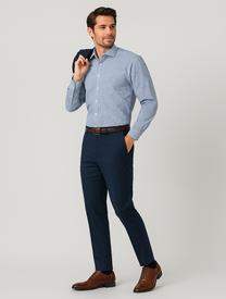 Mens Slim Fit Flat Front Trouser