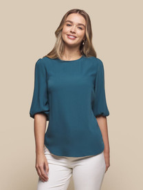 Poppy Puff Sleeve Top