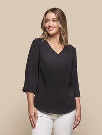 Cali V-Neck Popover Top