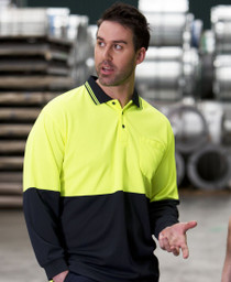 Traditional L/S Hi Vis Polo