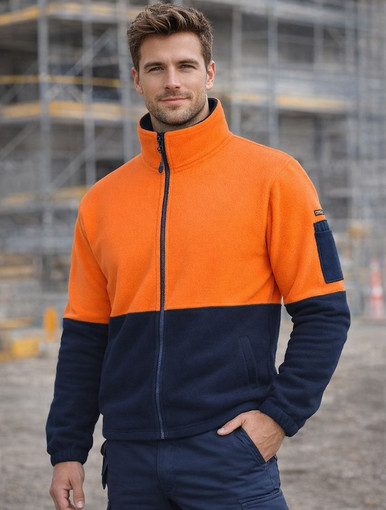 Hi Vis Full Zip Polar Fleece 