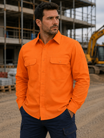 Hi VIs Class F Ripstop L/S Work Shirt