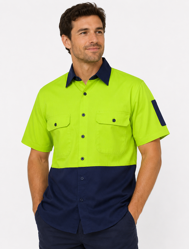 Hi VIs Class F Ripstop S/S Work Shirt