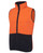 Hi Vis Orange/Navy Polar Fleece Vest