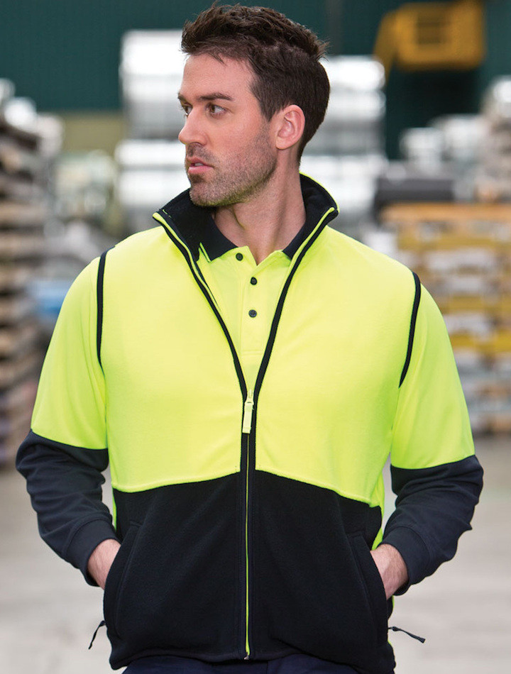 Hi vis polar hot sale fleece jacket