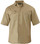 Bisley Original Cotton Khaki Mens Short Sleeve Drill Shirt