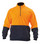 Bisley Orange/Navy Hi Vis Polar Fleece Zip Pullover
