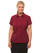 City Collection City Stretch Red Spot Cap Sleeve Shirt