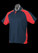 Aussie Pacific Navy/Red/Gold Panorama Mens Polo