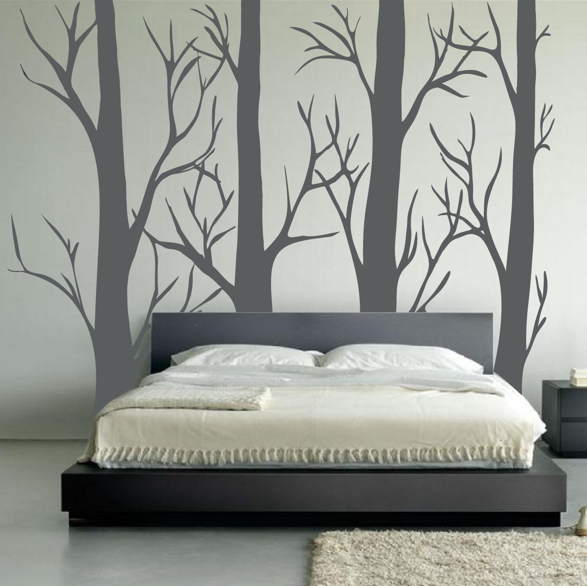 Large Wall Vinyl Tree Forest Decal Birch Aspen Removable 1310 9479