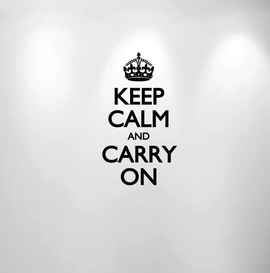 keep calm and carry on crown symbol
