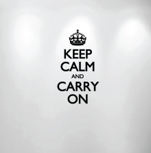 Keep Calm and Carry On Wall Decal #1162