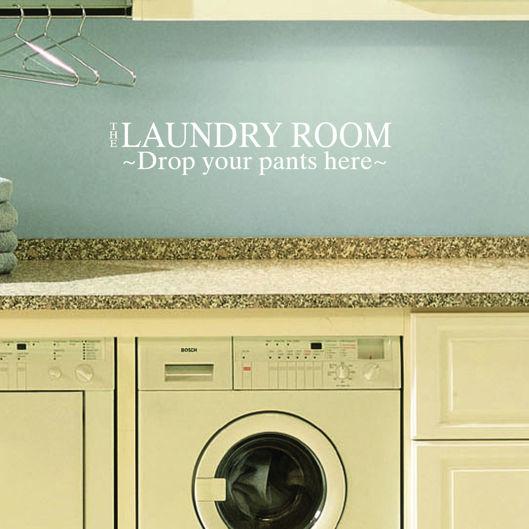 Laundry Drop Your Pants Here Tin Metal Die Cut Sign Laundry Room Washer Dryer 
