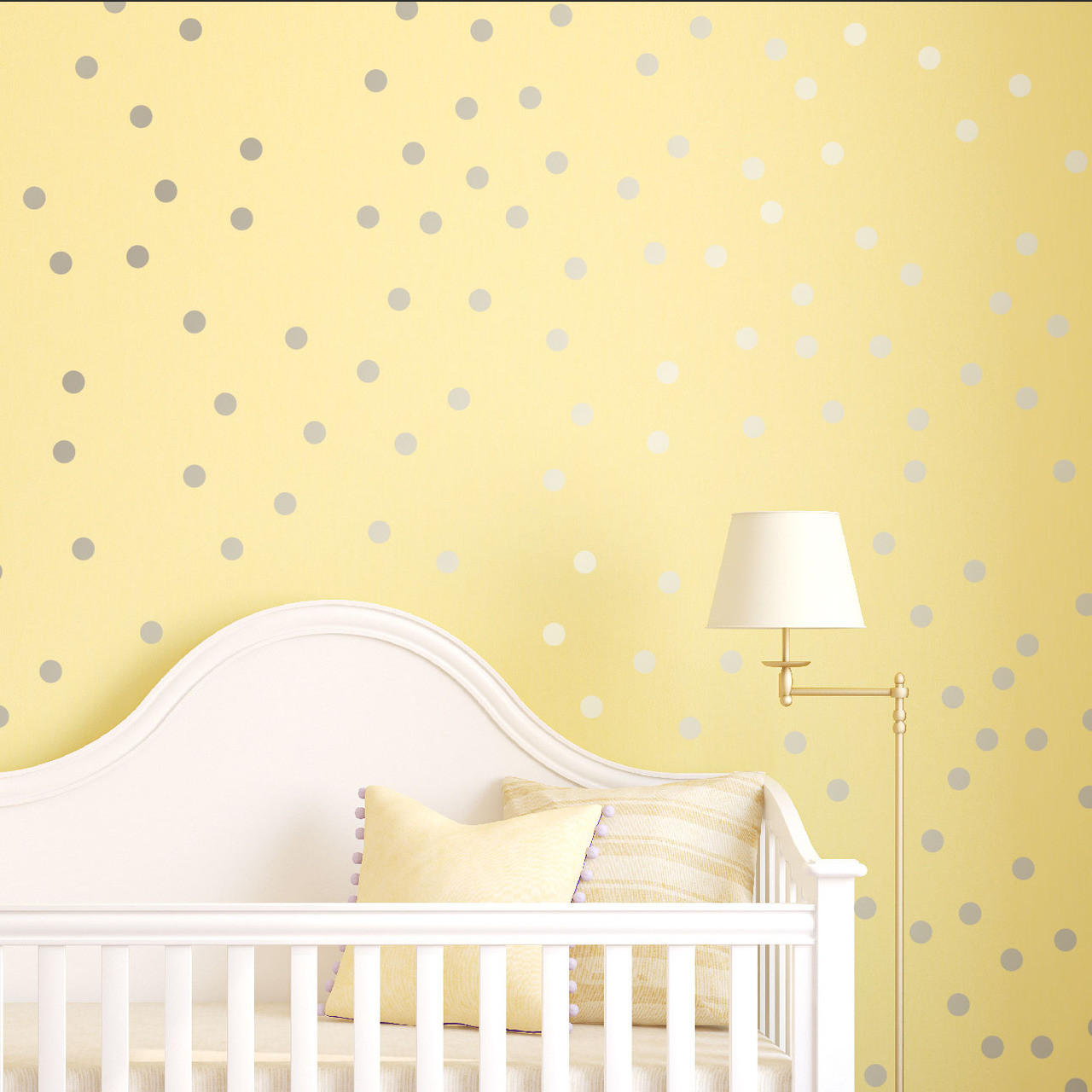 2 Inch - 100 Dots, Rose Gold Innovative Stencils Polka Dot Wall Decal Nursery Kids Room Peel and Stick Removable Sticker Circle Pattern Decor #1326
