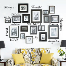 Set of 12 Family Quote Words Vinyl Wall Sticker Picture Frame Wall #1332