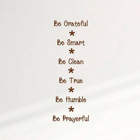 Be Grateful Be Smart Home Wall Decal Sticker