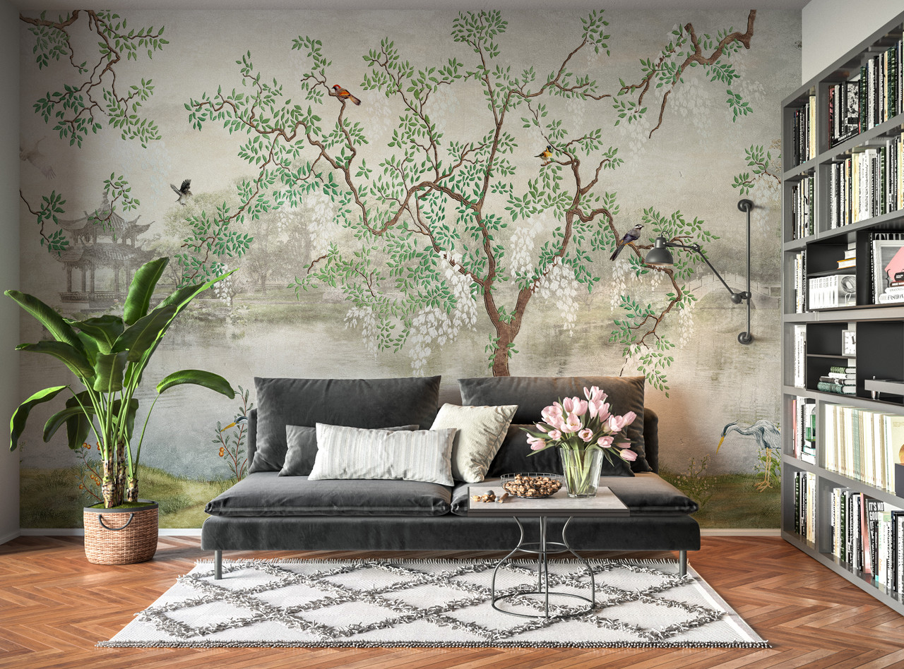 Spring Cherry Blossoms Peel  Stick Wallpaper  Renovate Wallcoverings