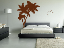 Palm Coconut Tree Wall Decal #1114