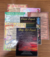 LAMINATED ETIQUETTE POSTERS