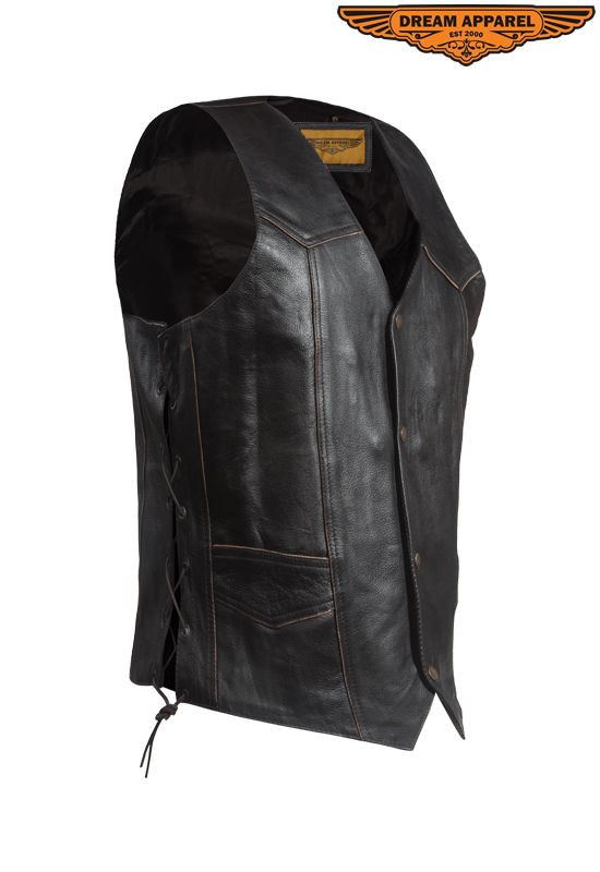 Dream apparel outlet leather vest