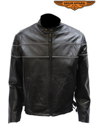 Dream Apparel  MJ790-SS Mens Cowhide Leather Jacket 