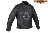 Dream Apparel Mens  MJ815-04 Leather Motorcycle Jacket 