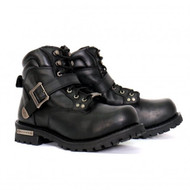Hot Leathers Men's 6" Logger Boot with Buckle 