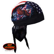 Hot Leathers Flag & Eagle Headwrap